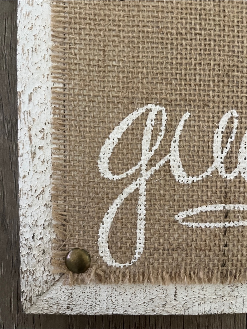 2/$10 Please Sign Our Guestbook Burlap Wall Sign - White Script on Natural - Picture 5 of 5